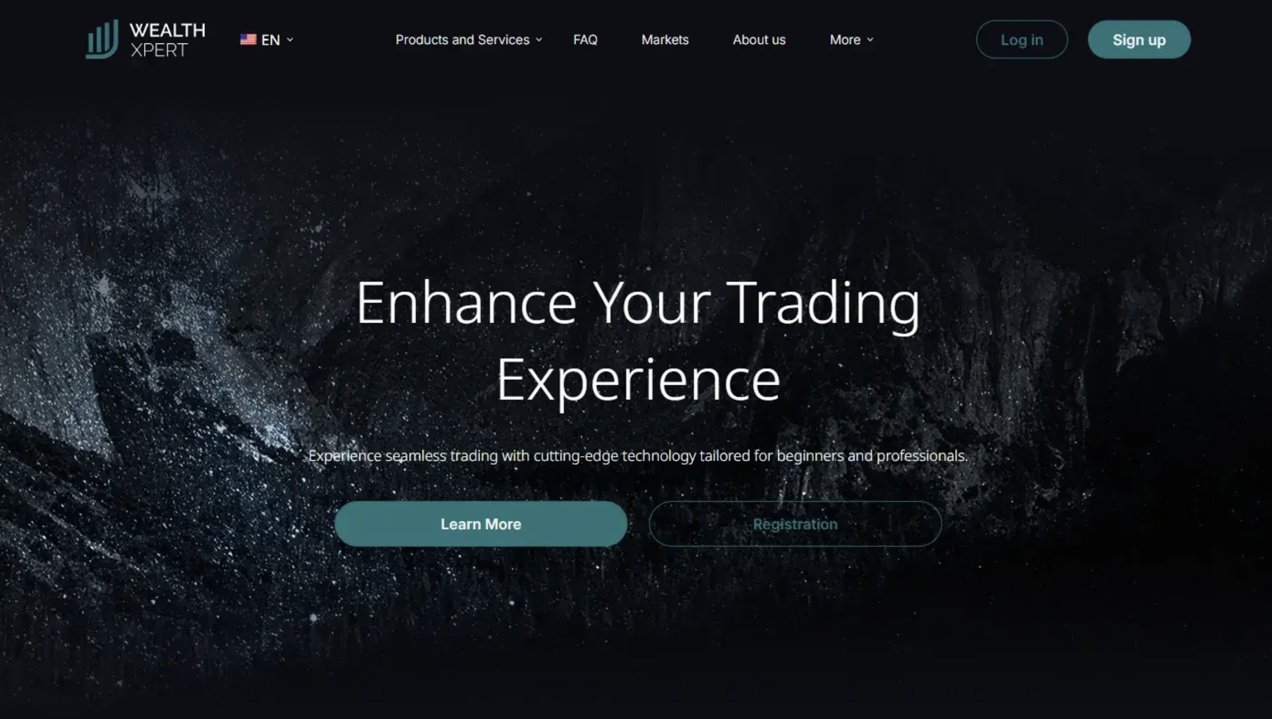 WealthXpert Screenshot of the fraudulent trading platform Wealth Xpert, showcasing its misleading marketing.
