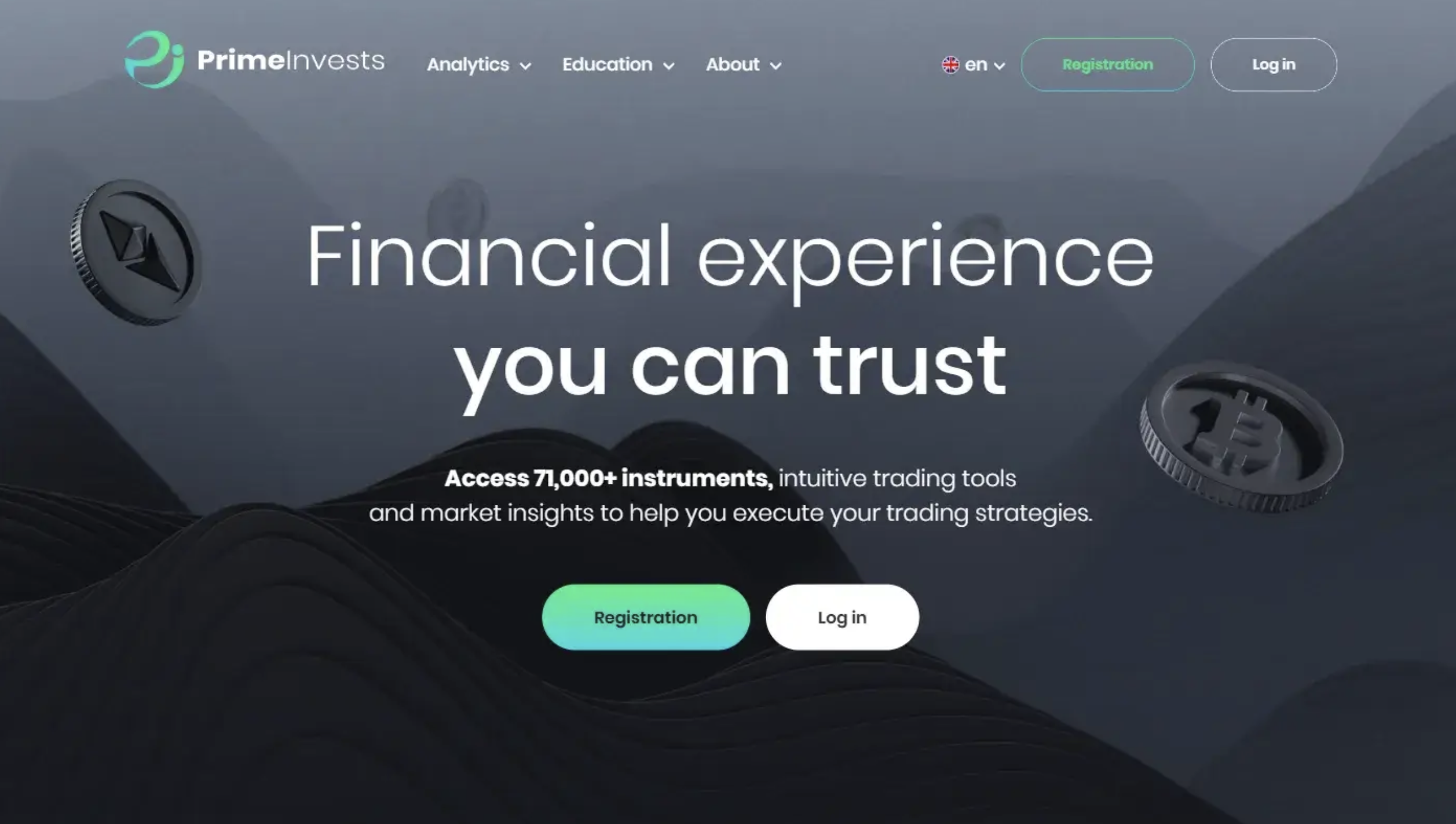Primeinvests Primeinvests trading dashboard used in suspected online investment scam