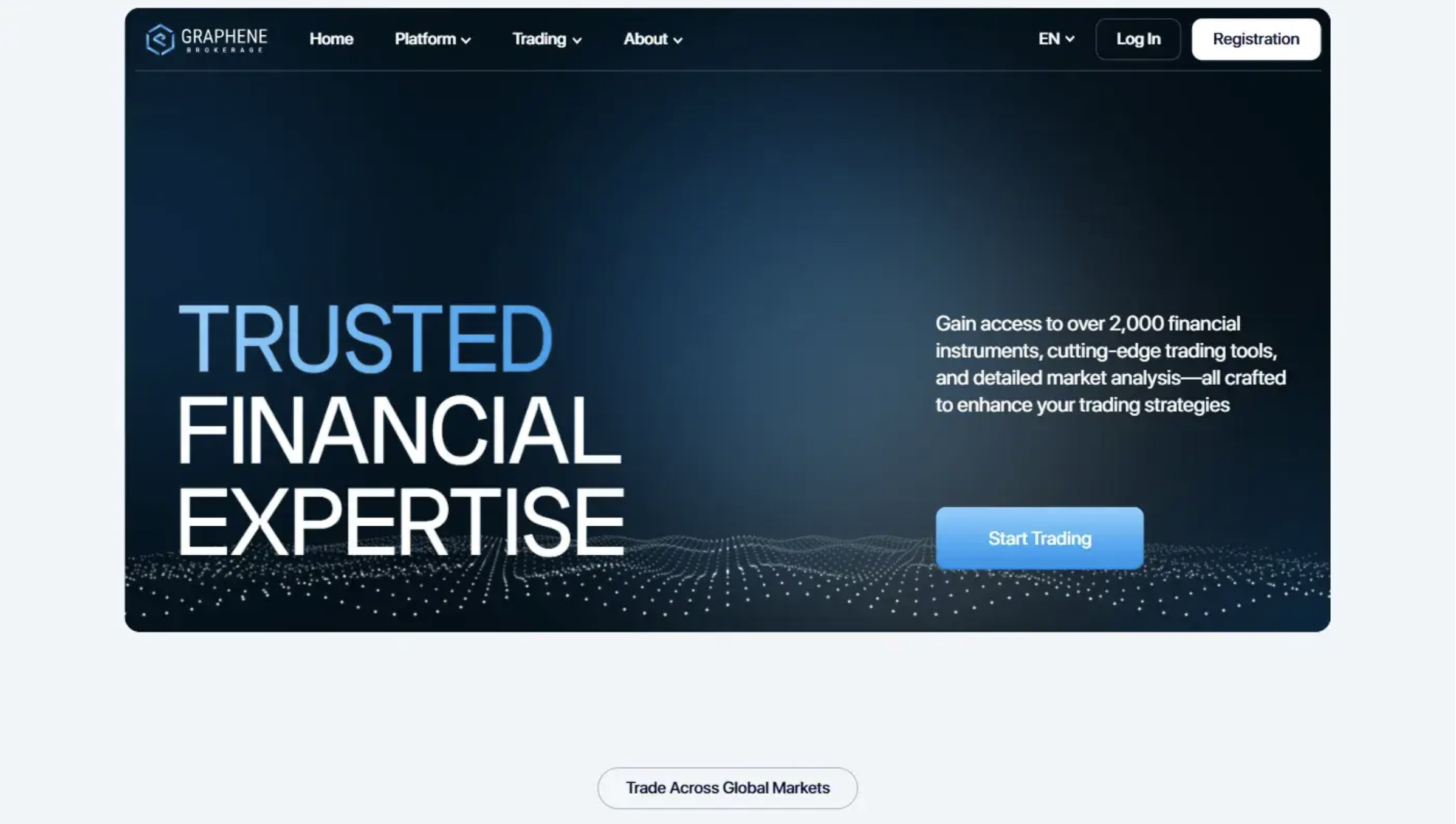 Screenshot of Graphene-Ltd.com trading platform interface showing charts and trading options, highlighting concerns about transparency and user risks.