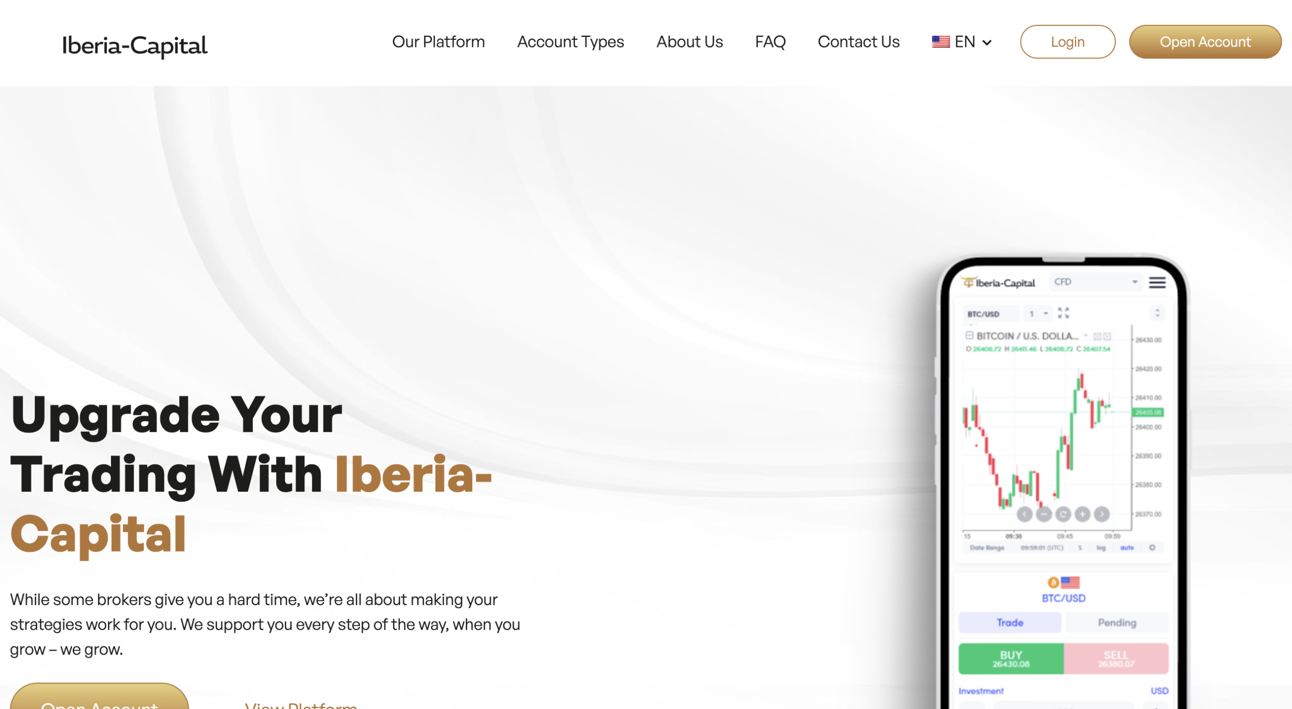 Iberia Capital logo with a caution symbol, emphasizing the importance of awareness and vigilance when considering this trading platform.