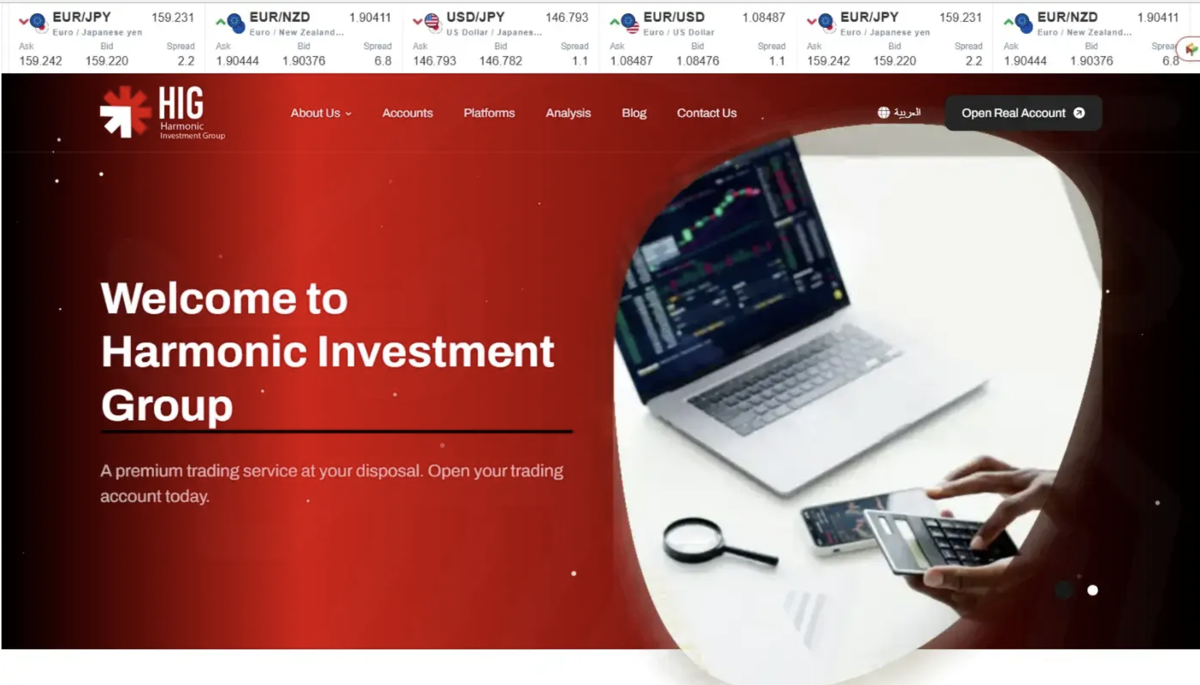 An illustration depicting a person looking frustrated while reviewing an online investment platform, symbolizing the risks of scams like HarmonicGroups.com.