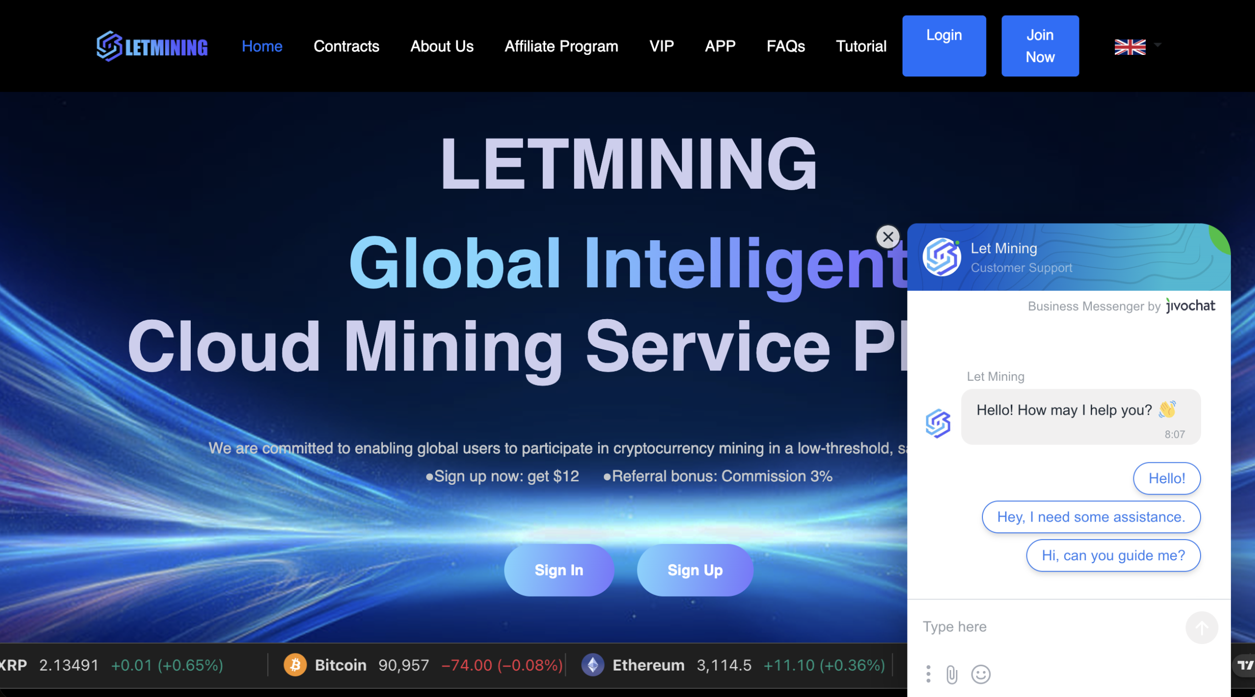 Warning signs and risks associated with LetMining.com cryptocurrency mining platform