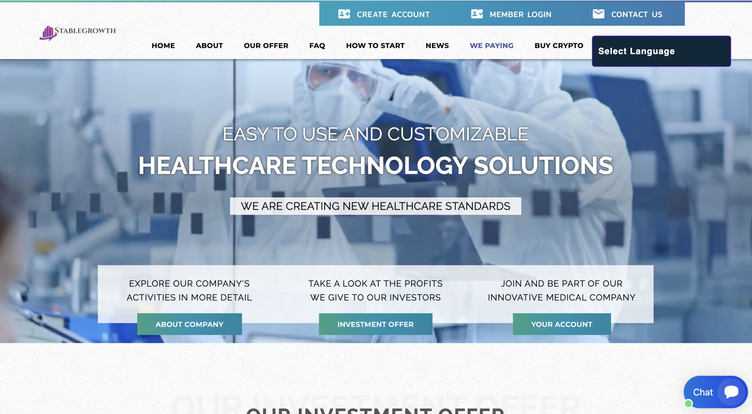 Stable-Growth.org website warning and user review summary