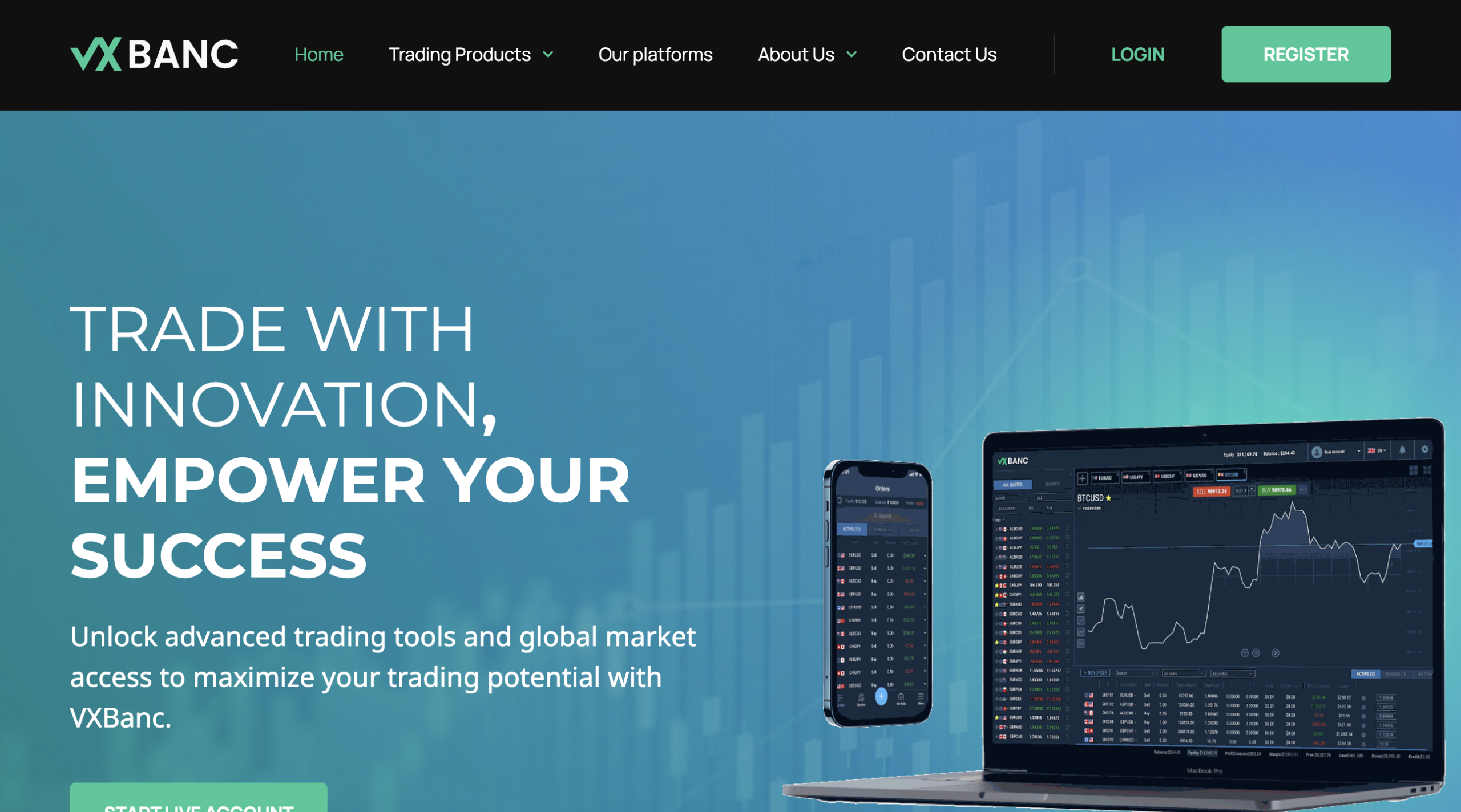 Vxbanc.com scam warning highlighting withdrawal issues and fake profits