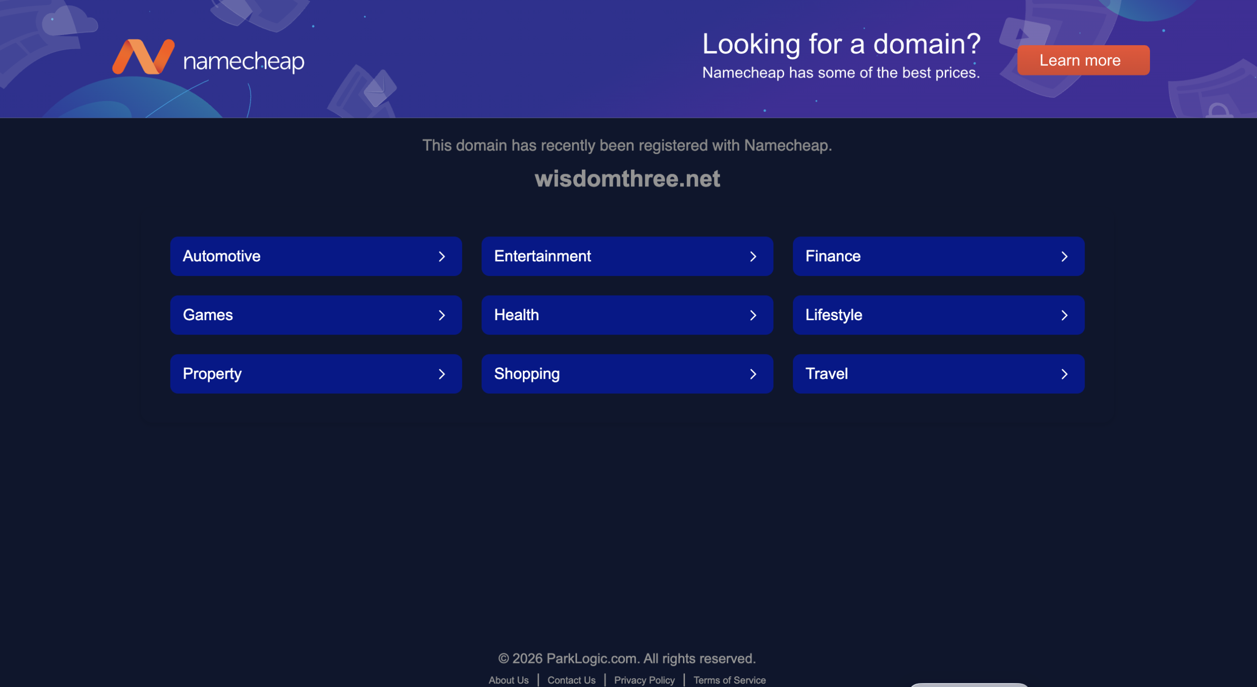 Wisdomthree.net warning graphic