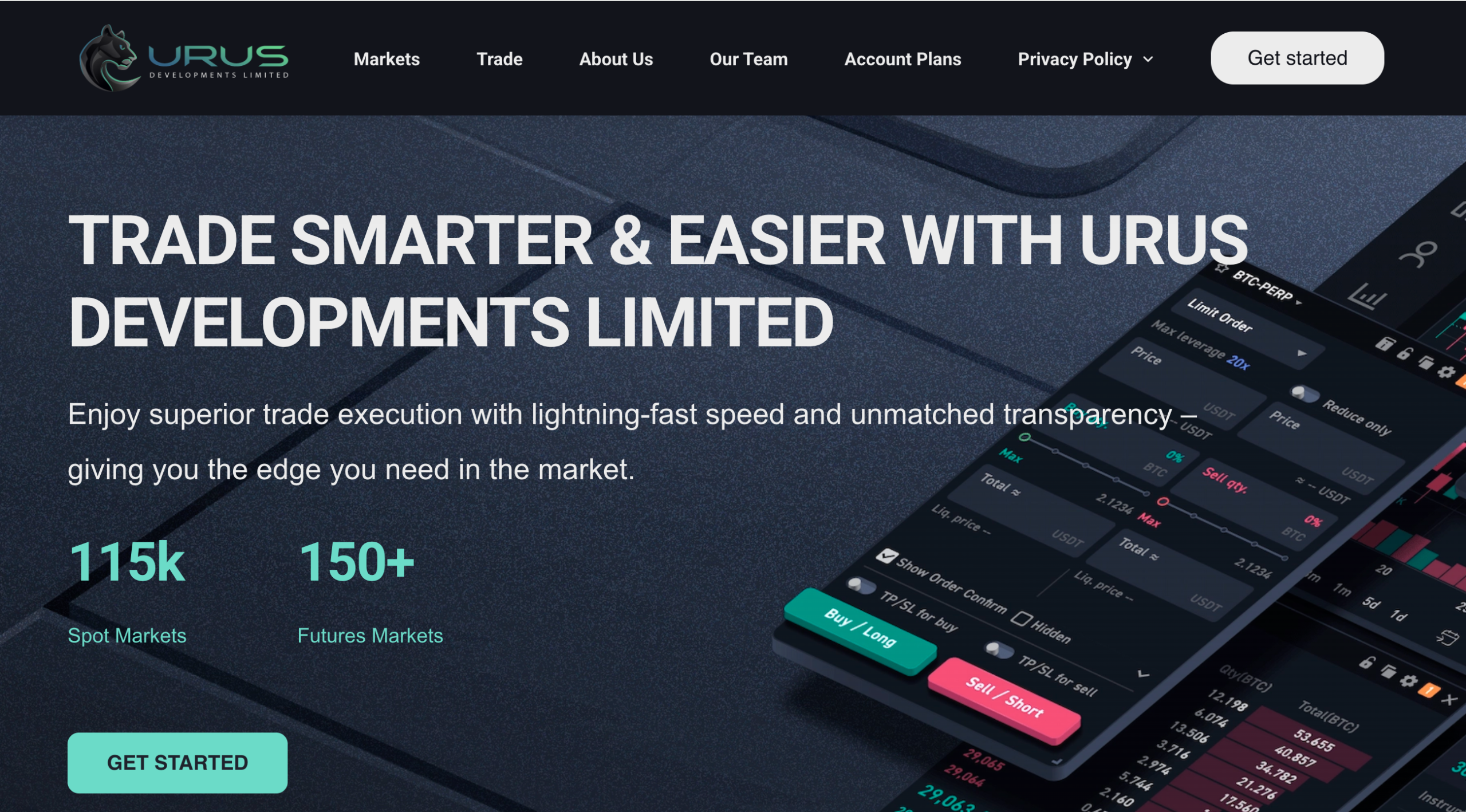 Warning sign for Urusdev Limited platform.