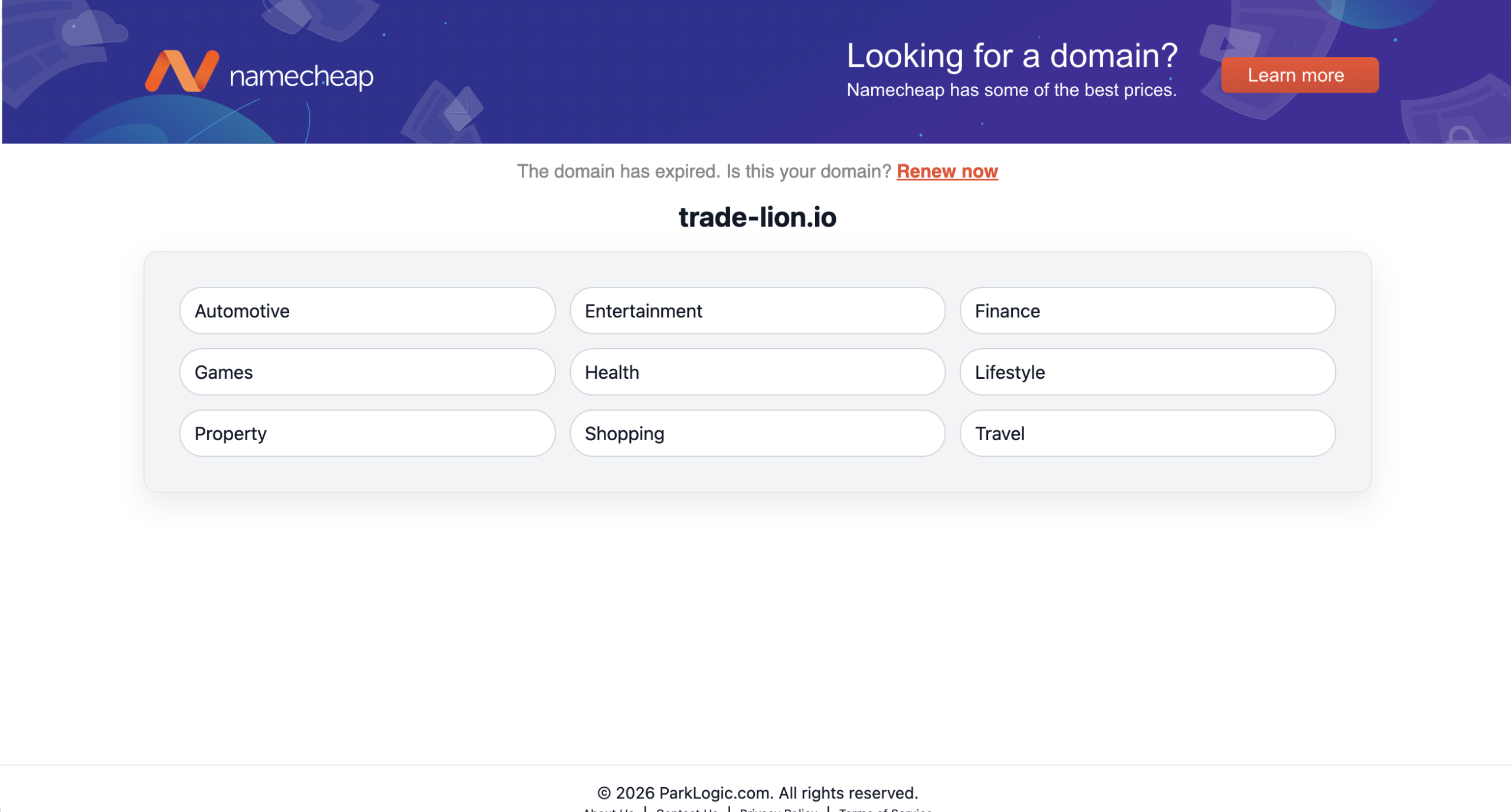 Exploring Trade-Lion concerns
