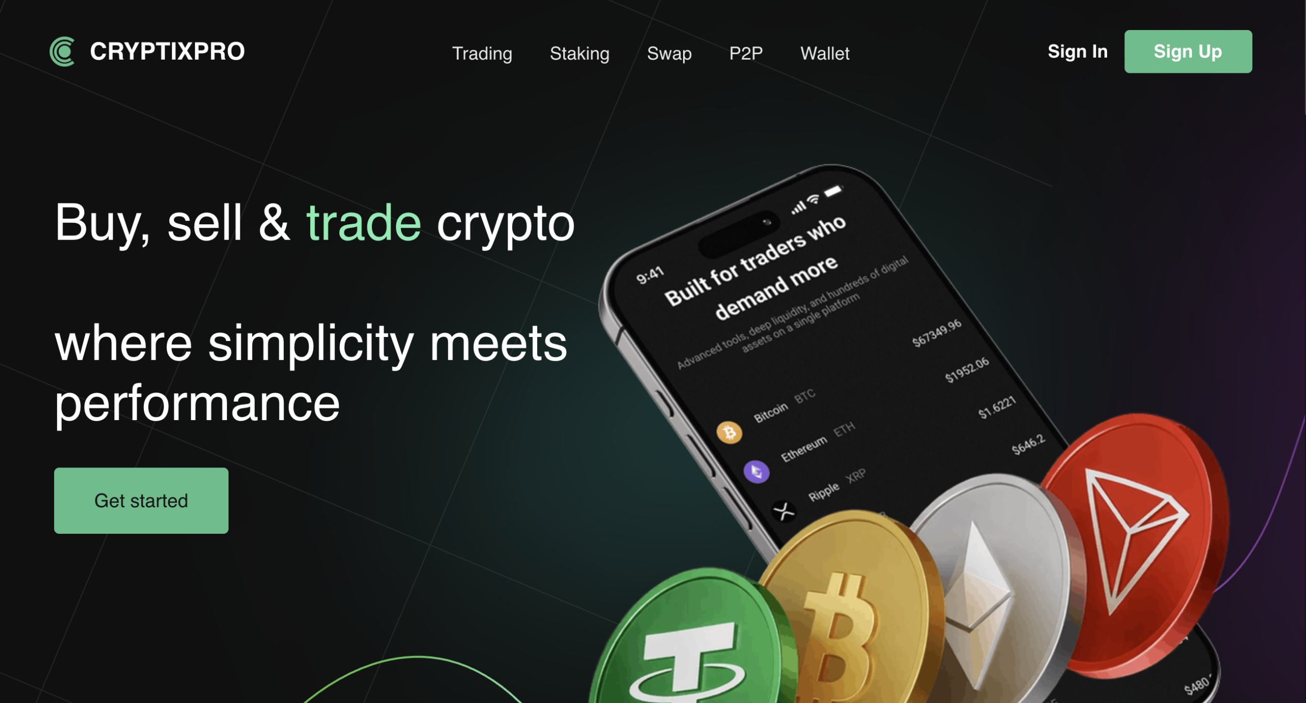 Warning signs about CryptixPro.com trading.