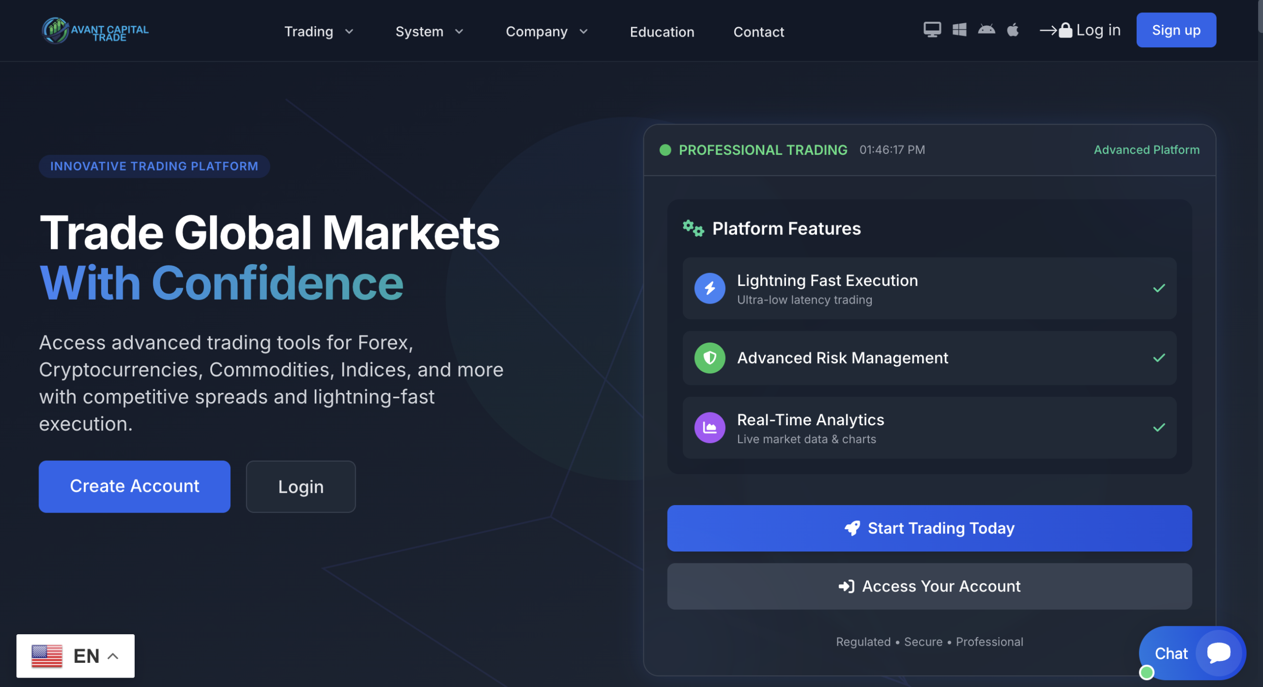 AvantCapitalTrade.com website logo
