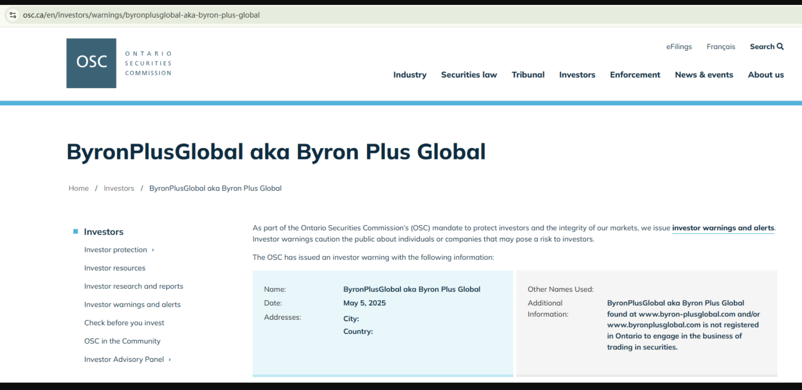 ByronPlusGlobal.com platform logo