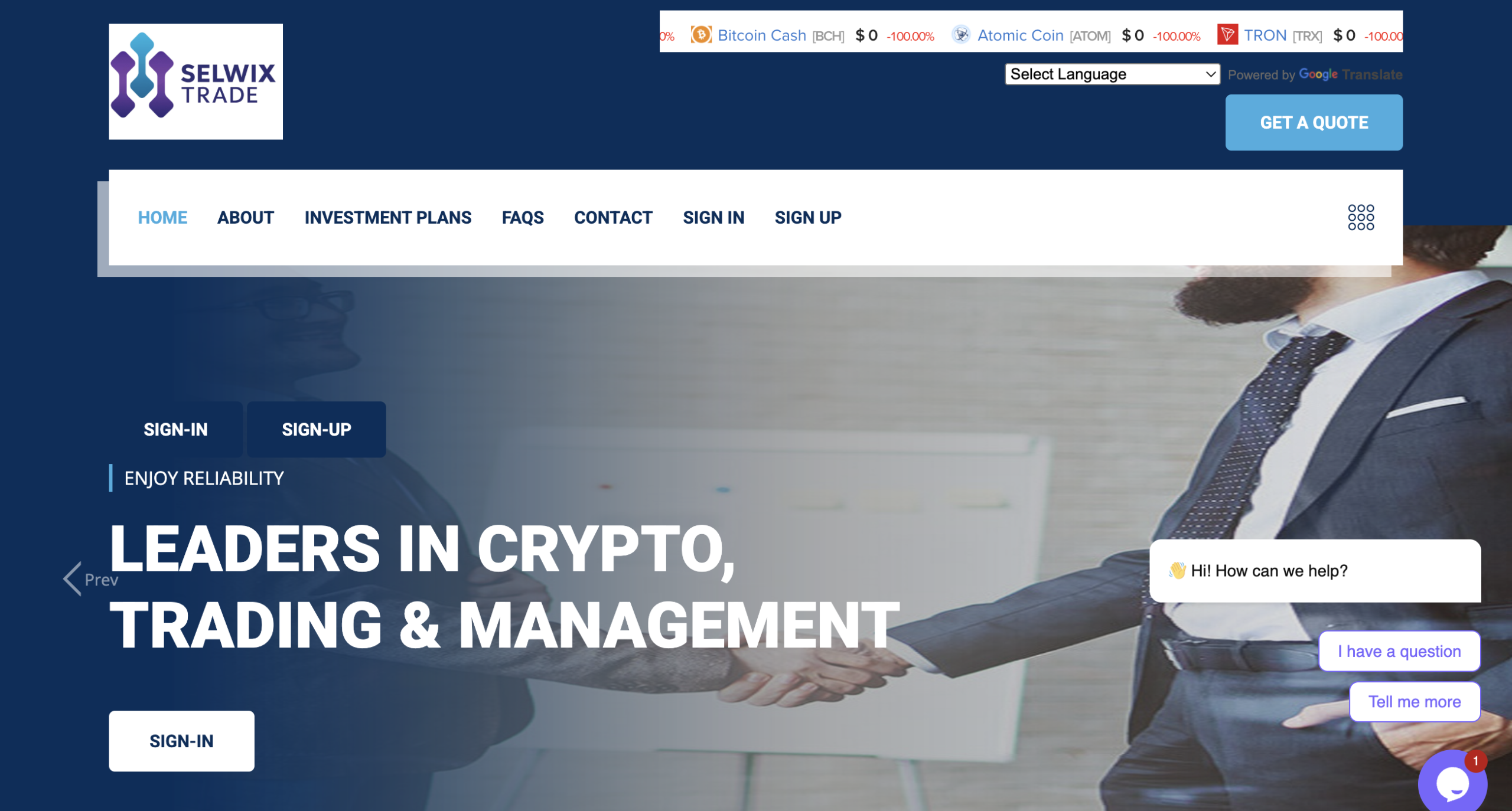 SelwixTrade.com.tr warning sign