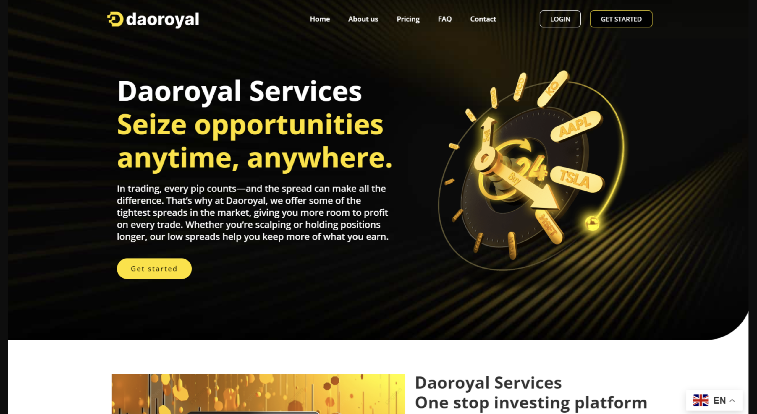 DaoRoyal.com trading platform review