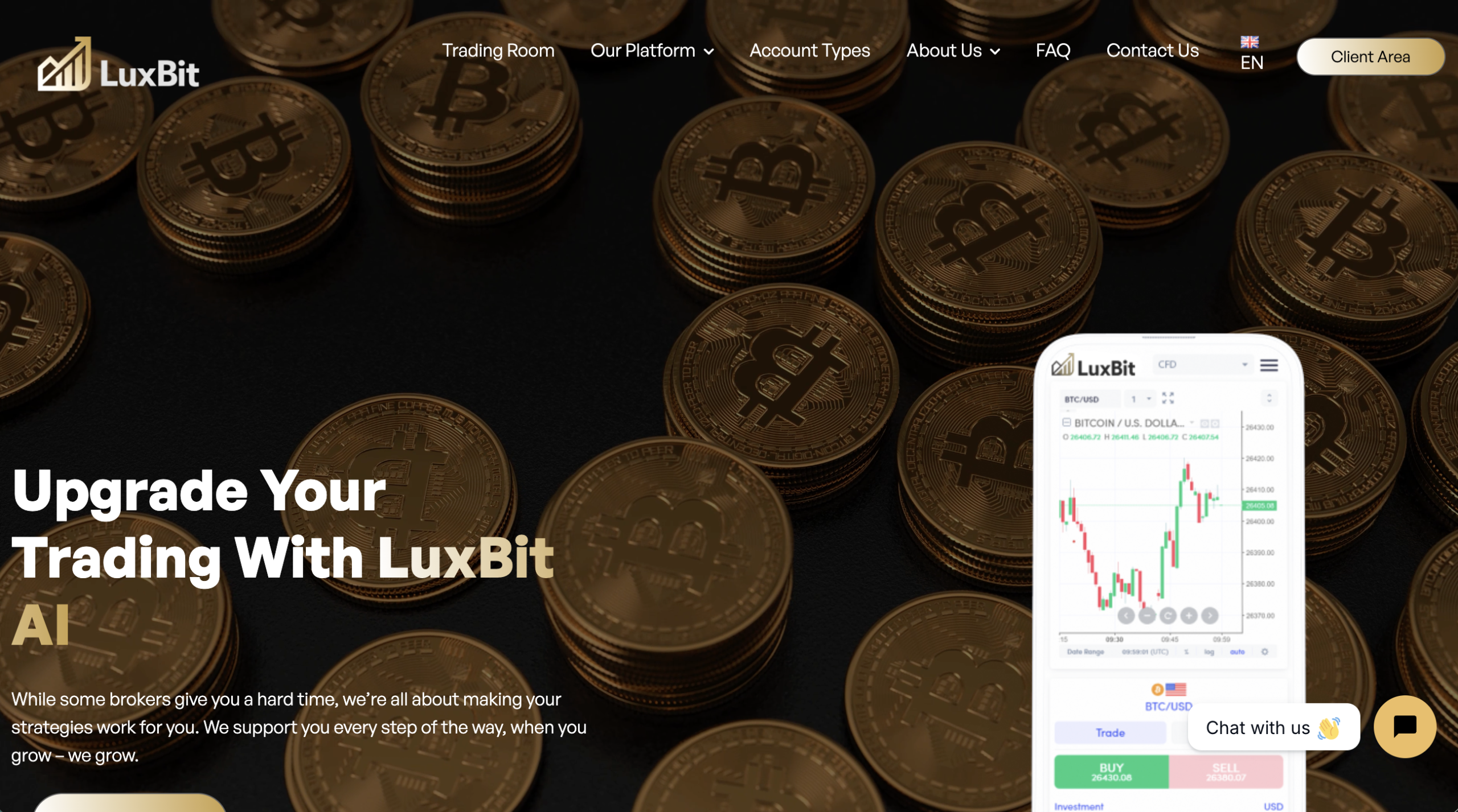 Warning against Luxbit.ai scam.