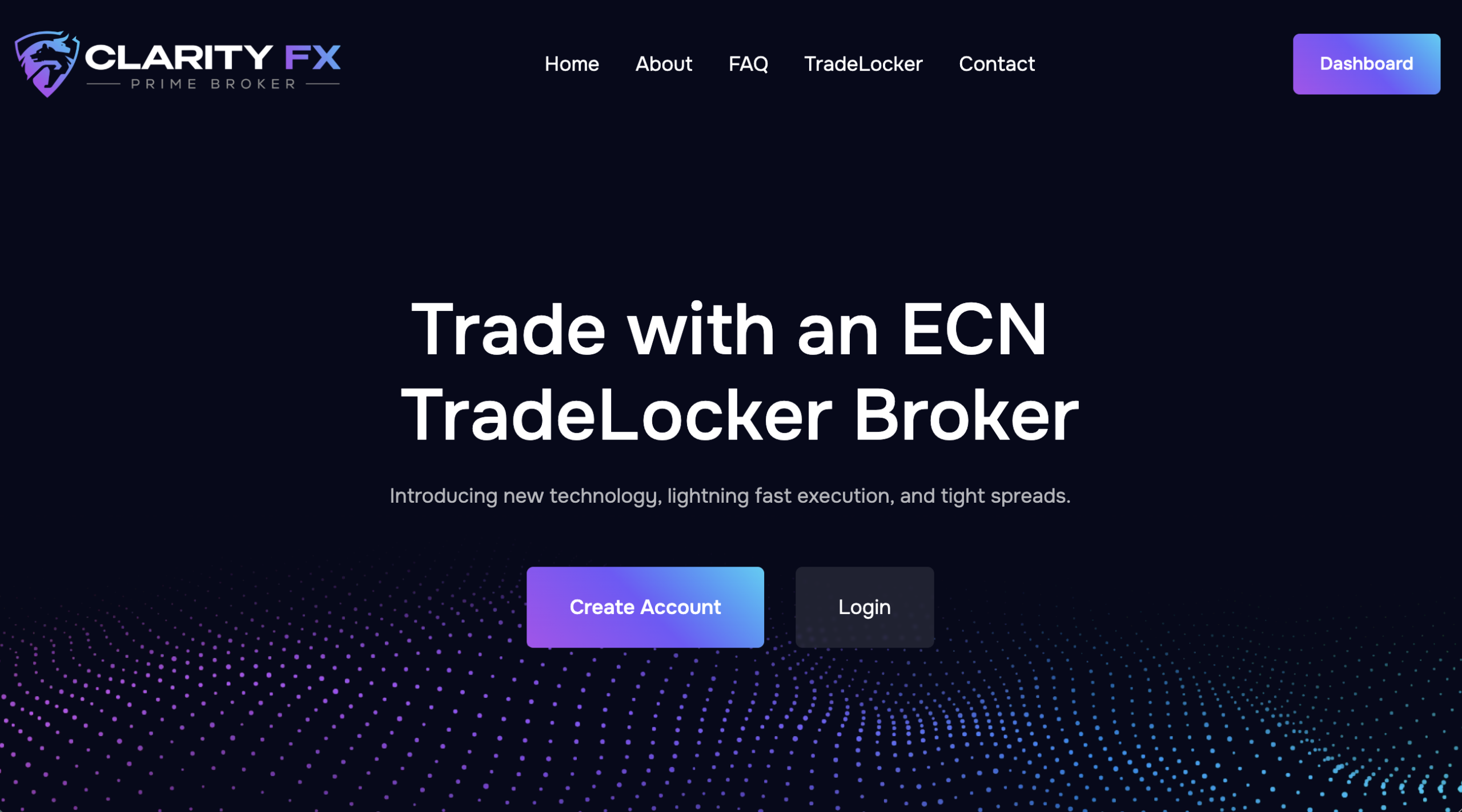 Warning sign for ClarityFX platform.