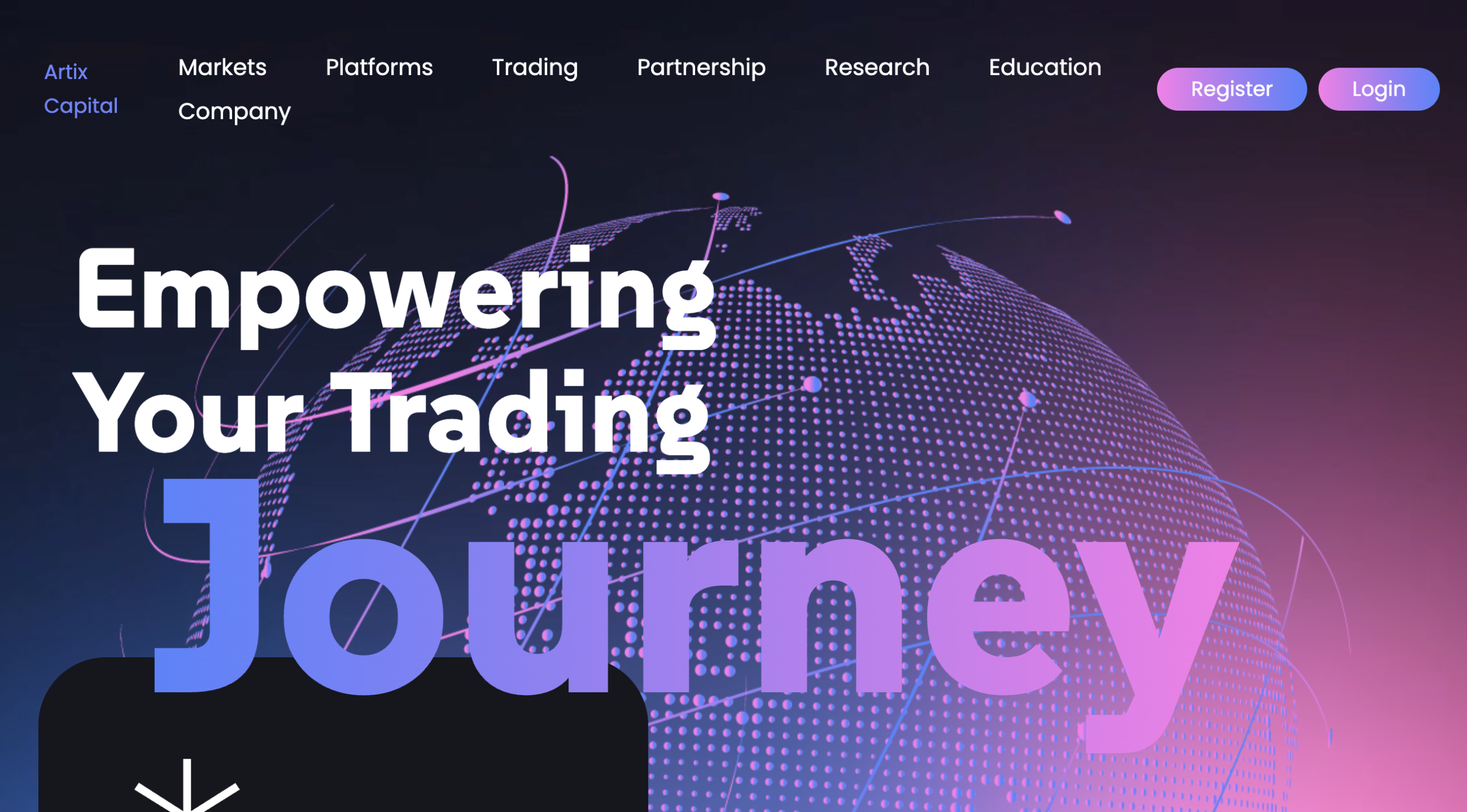 artixcapital.com website snapshot