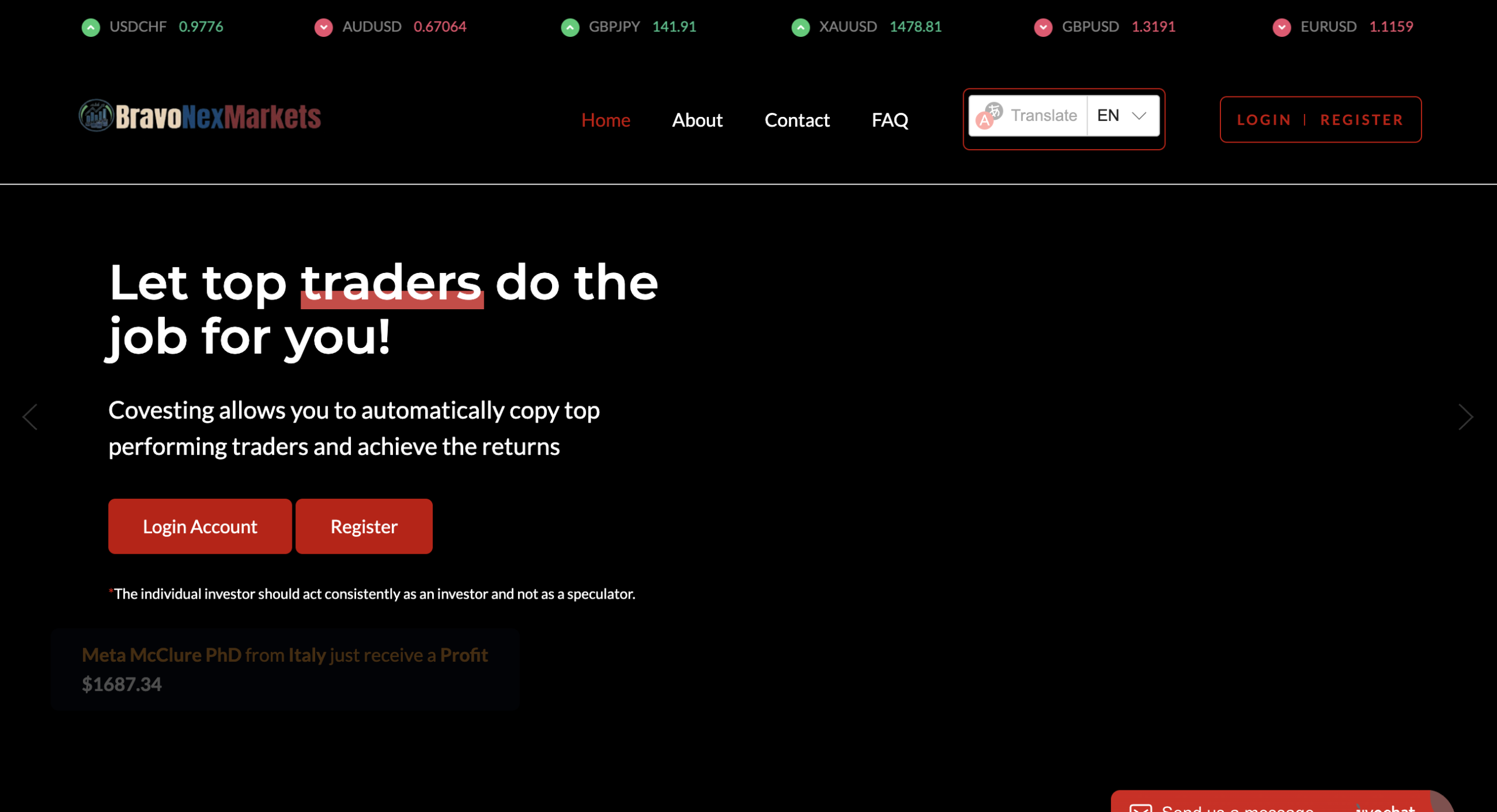 Bravonex Markets trading platform review and insights.