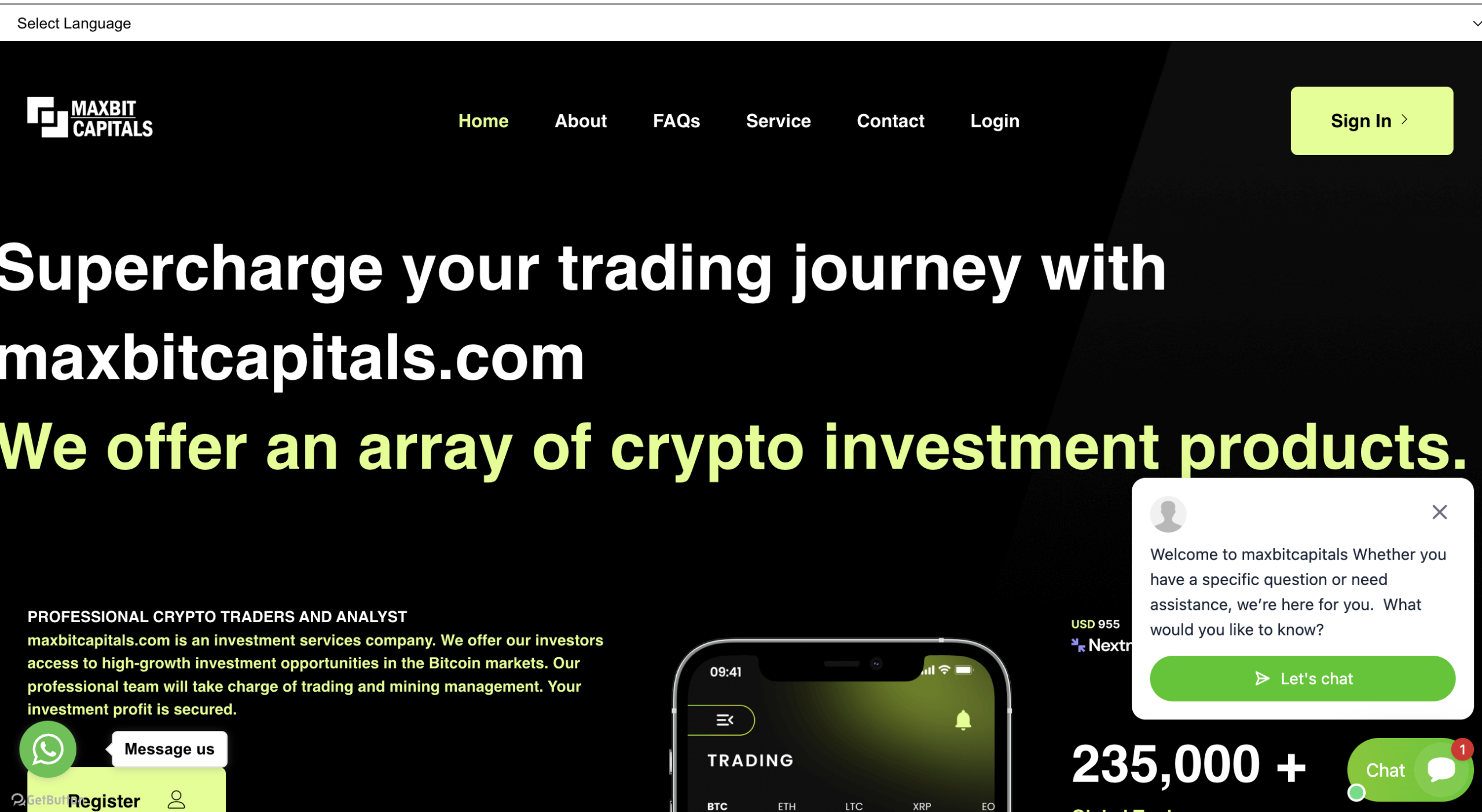 Warning about Max Bit Capital scam