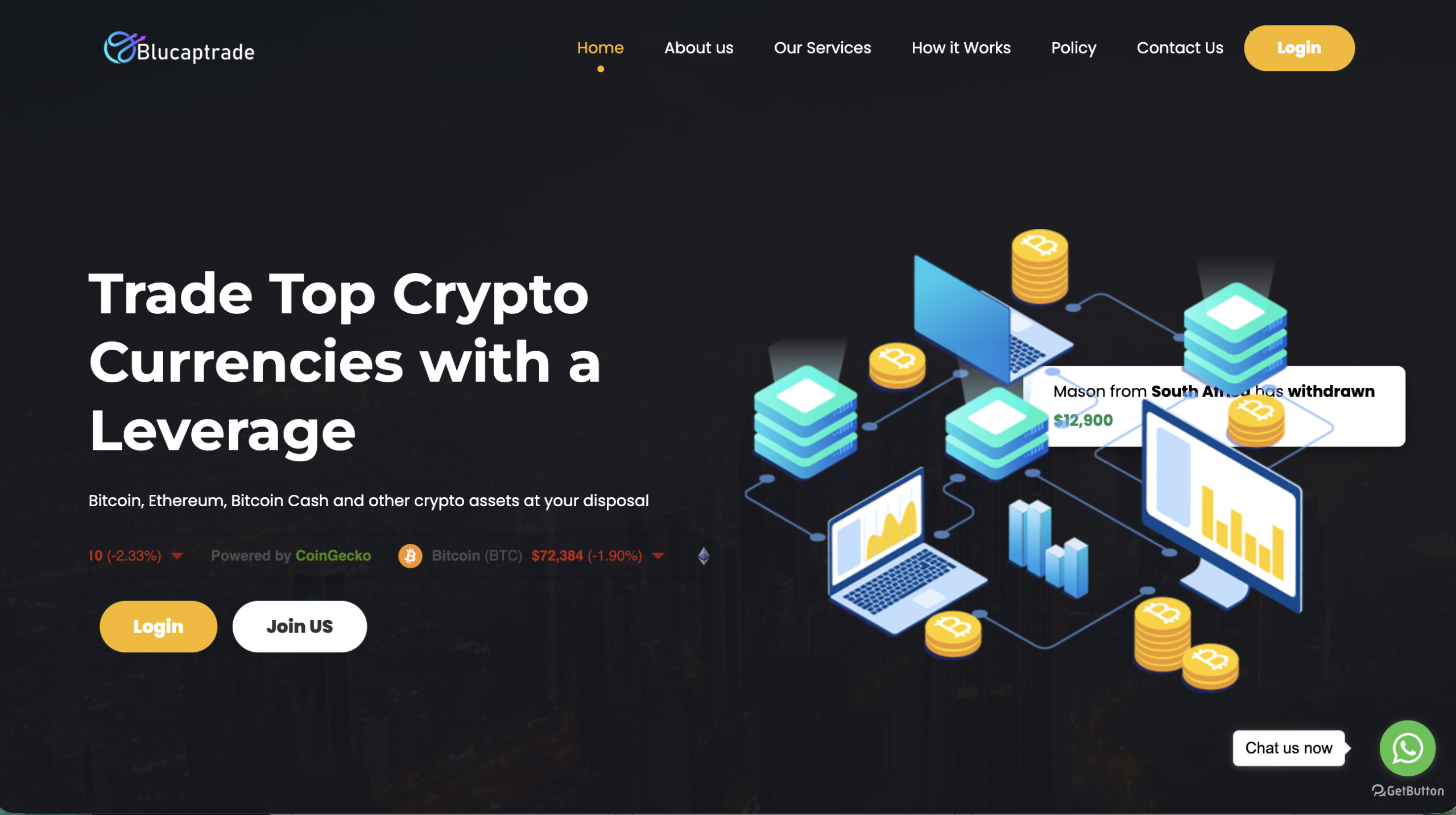 Blucaptrade.com Blucaptrade.com platform overview