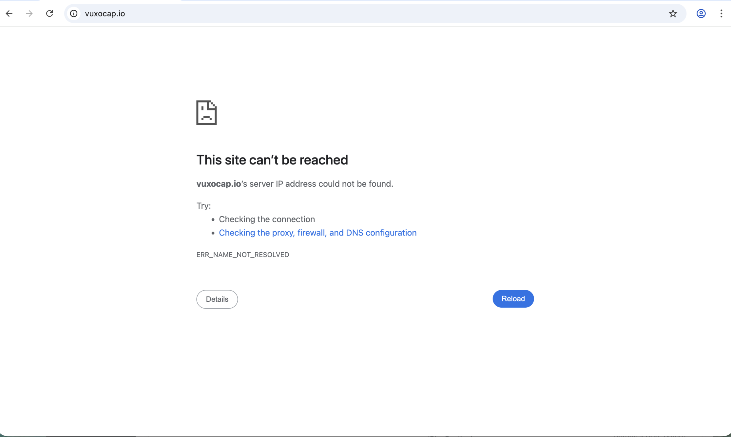 VuxoCap warning review image
