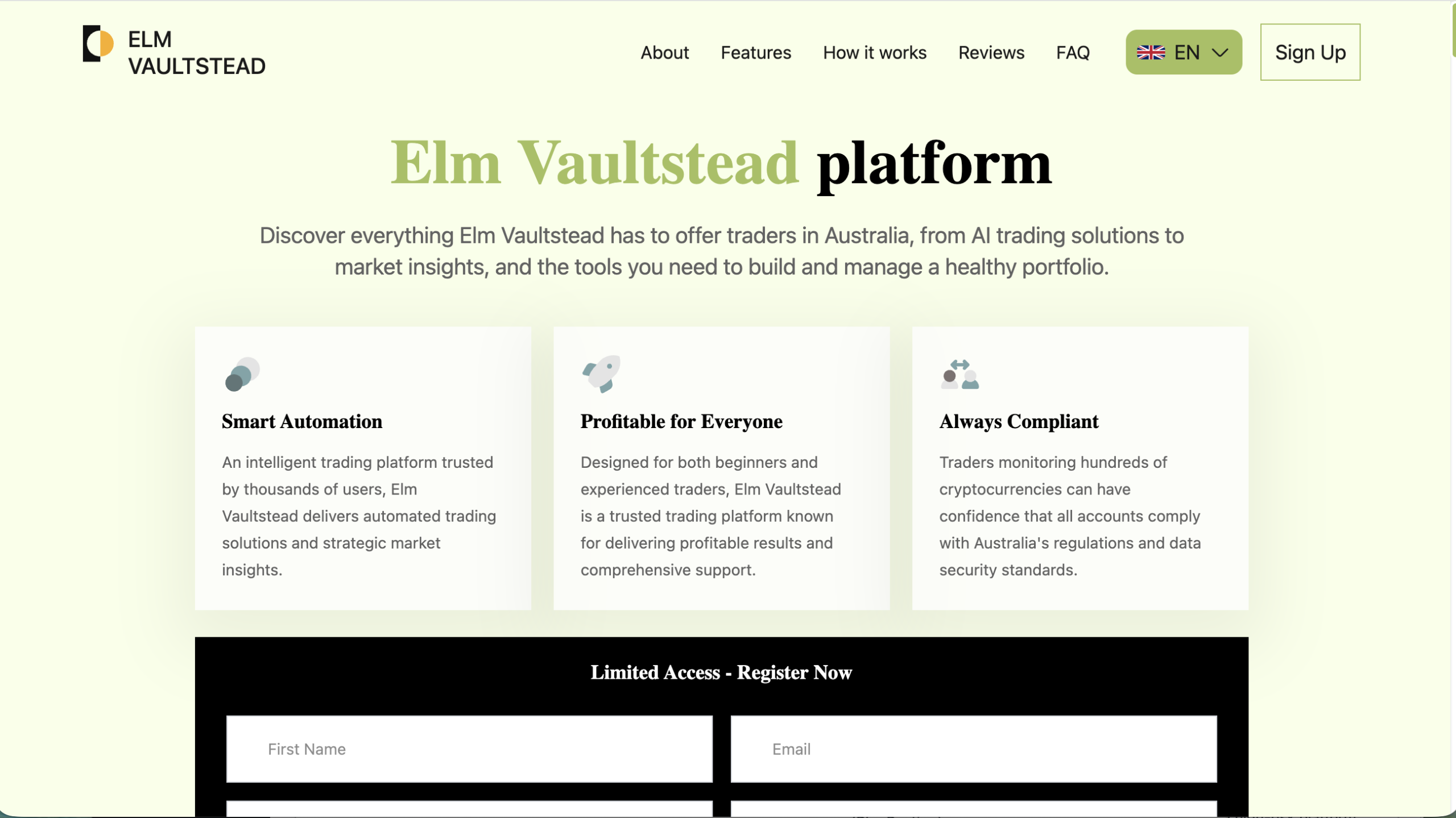 elmvaultstead.com elmvaultstead.com platform warning sign