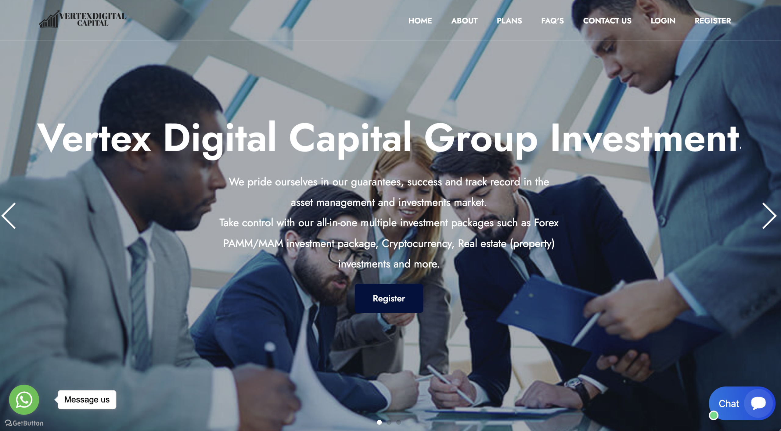 VertexDigitalCapital.pro warning sign