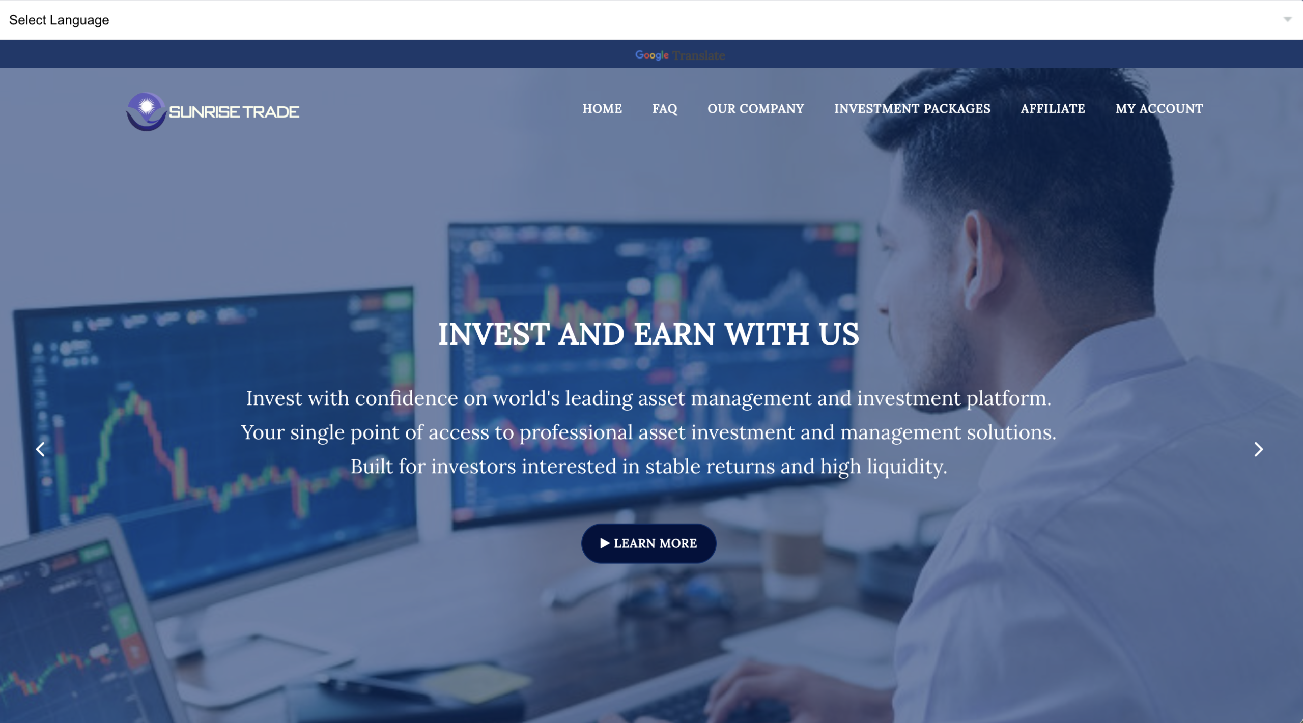 Sunrisetrades.ltd Warning: Sunrisetrades.ltd scam risks.