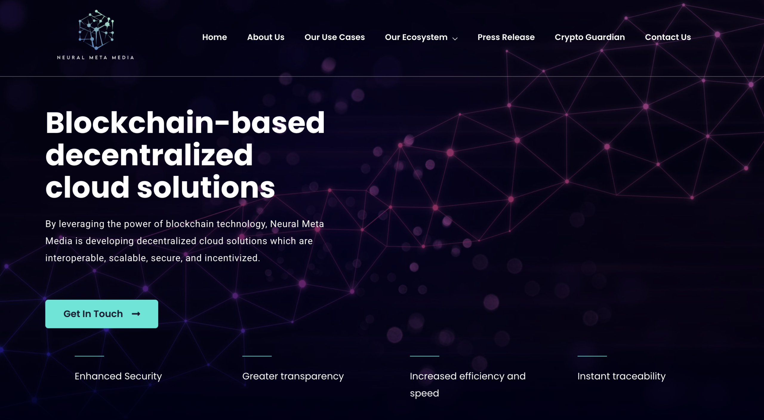 NeuralMetaMedia.org website caution alert message
