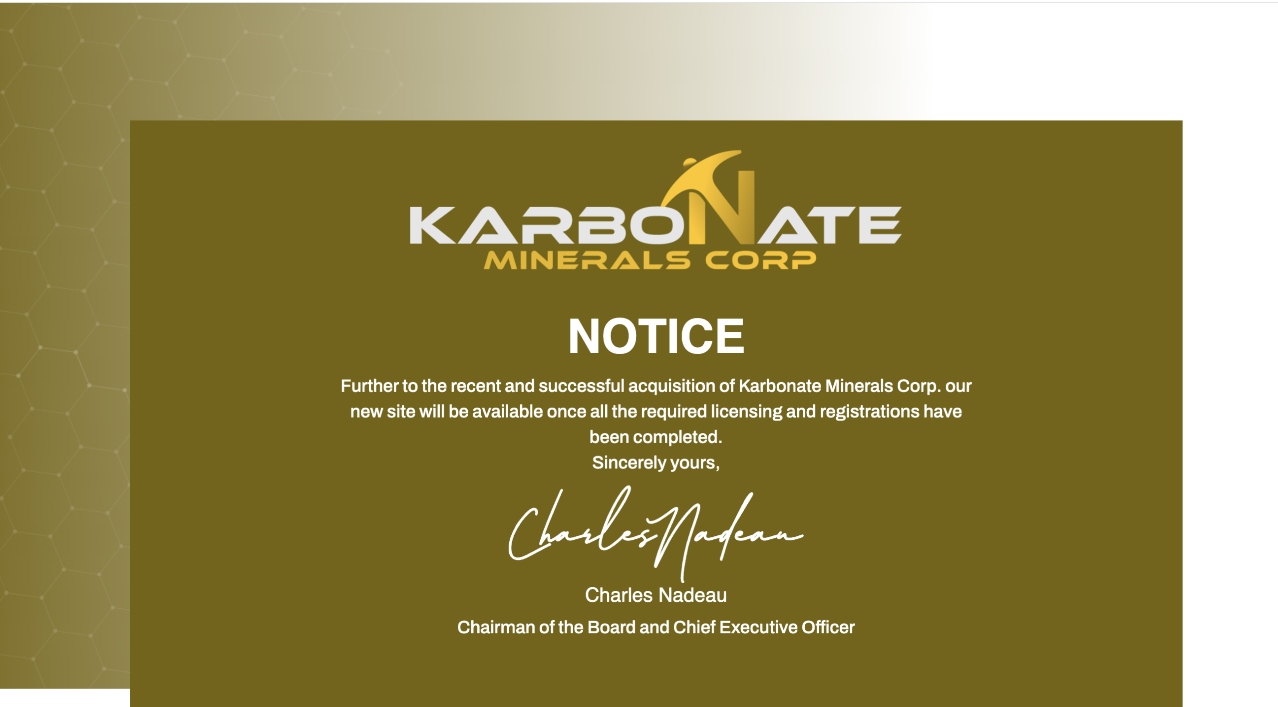 Karbonate-Minerals.com investment review