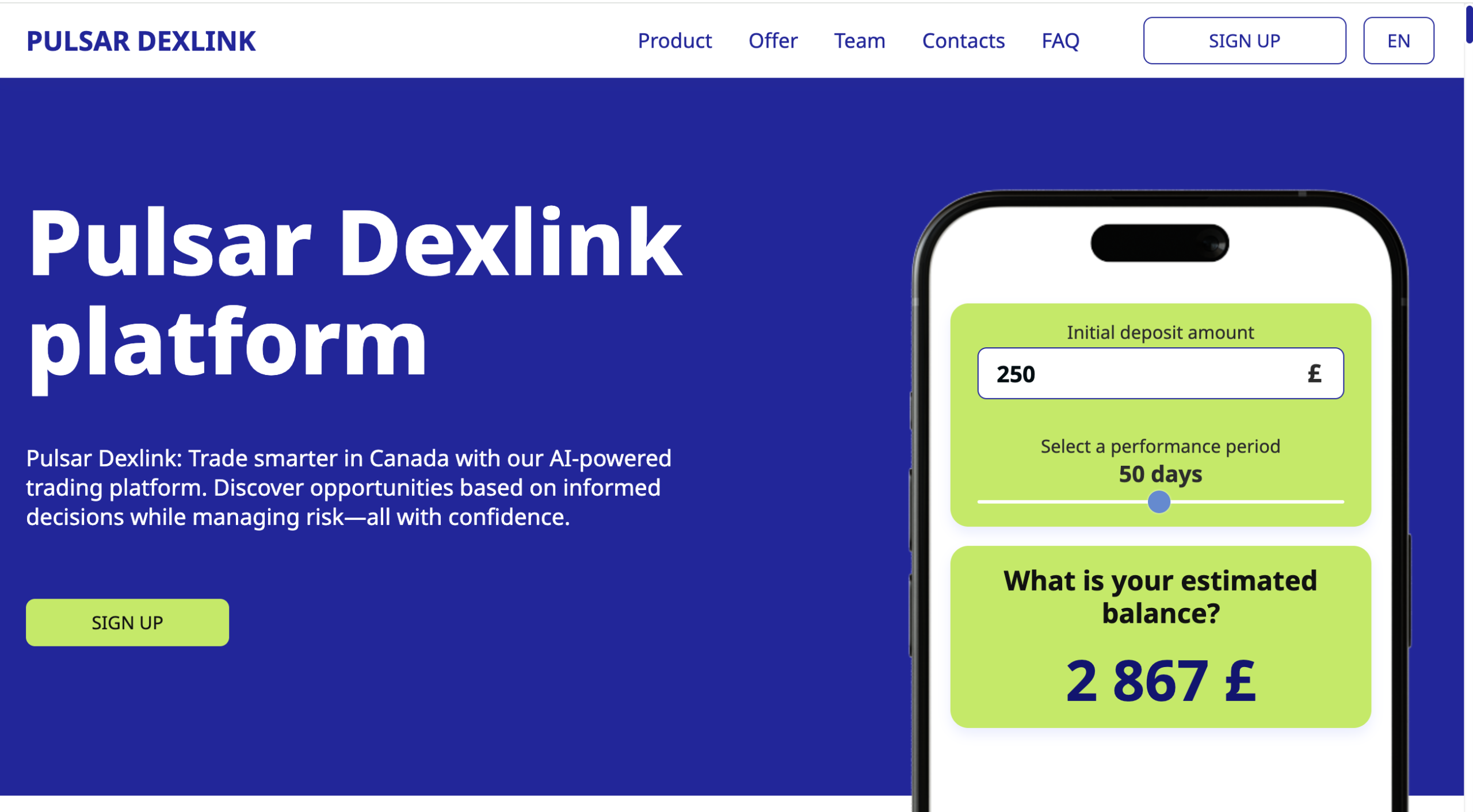 Review of pulsar-dexlink.com and its deceptive practices.