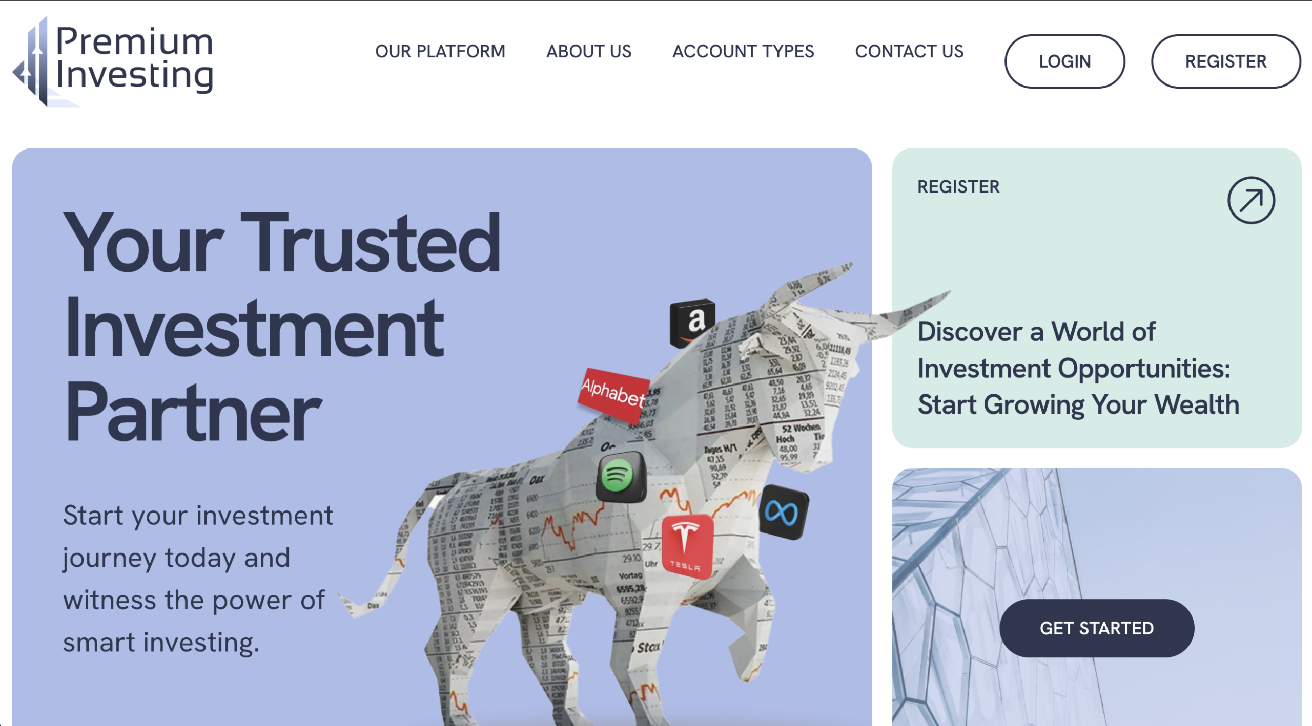 A concerned investor reviewing Premium-Investing.com on a laptop, highlighting red flags and assessing the platform's legitimacy.