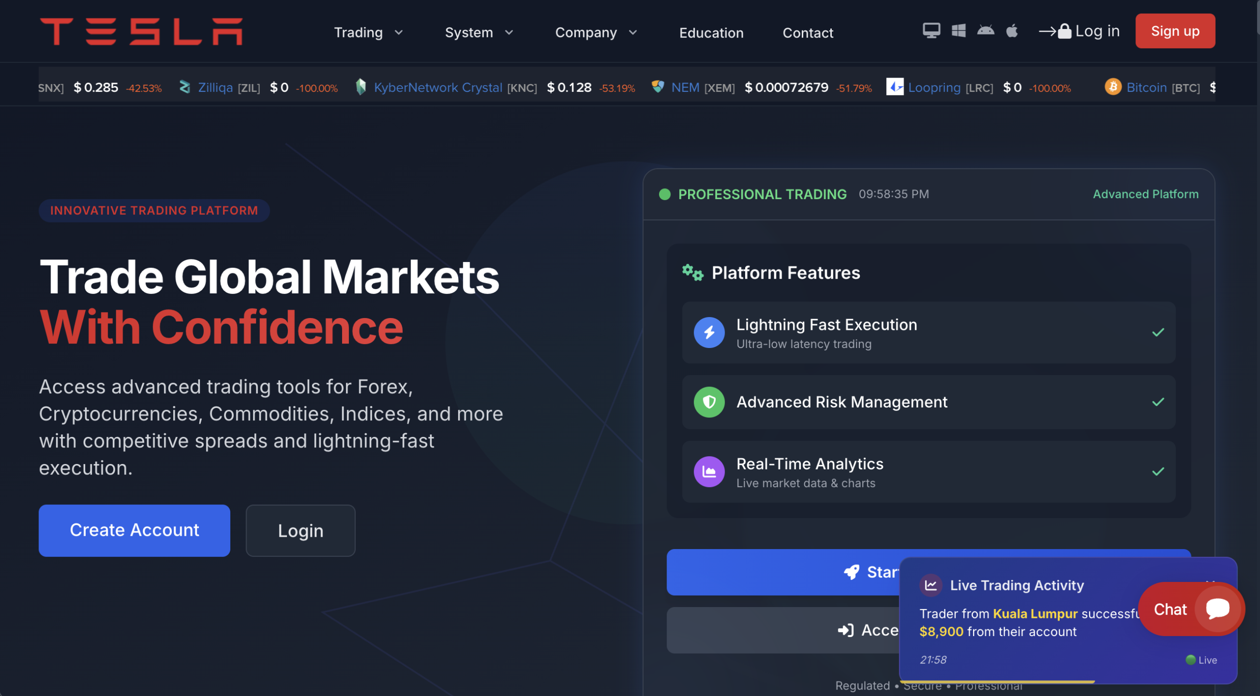 An investor looking concerned while reviewing TeslaStock.Pro on a laptop, analyzing potential risks and deceptive practices associated with the platform.