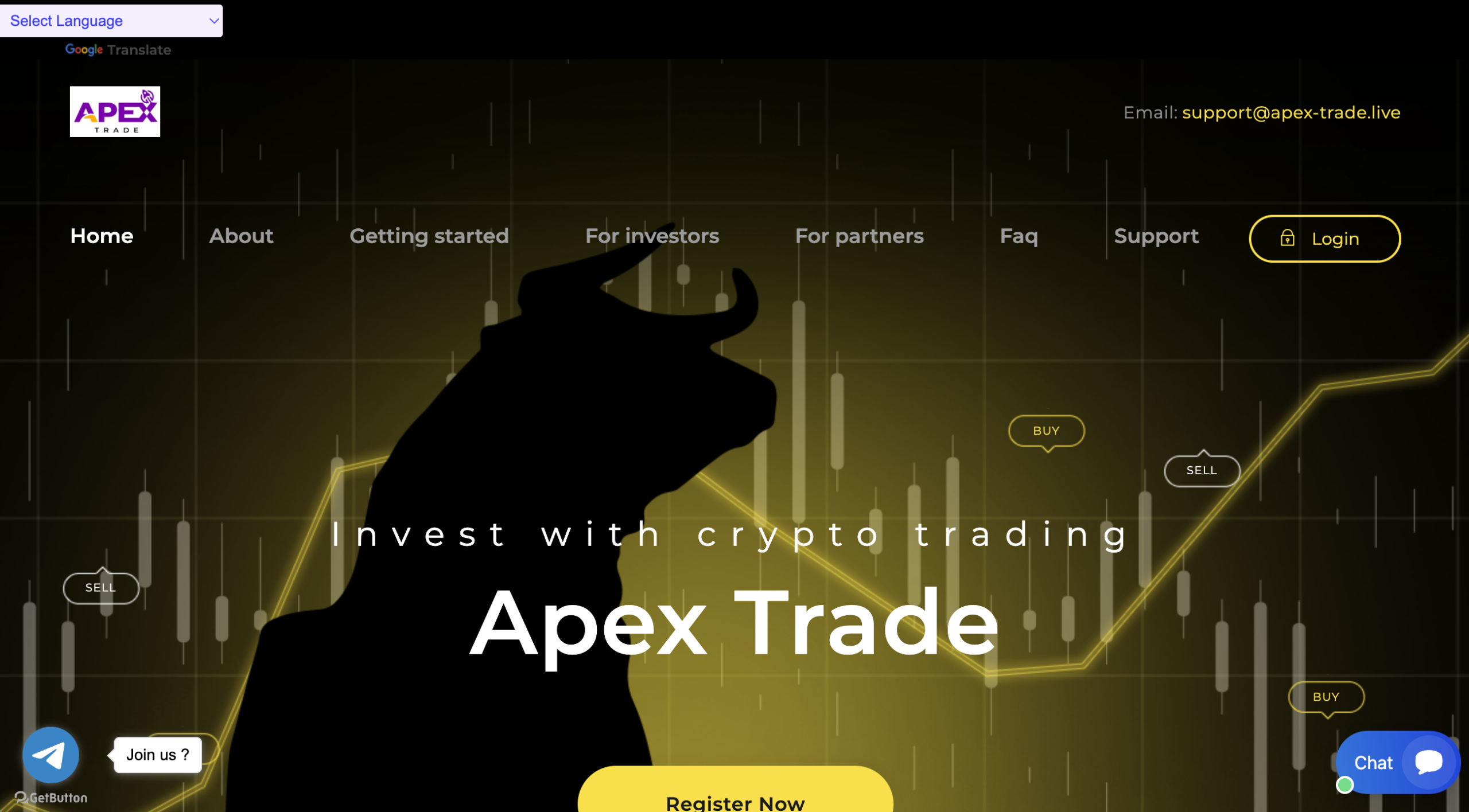 Image depicting warning signs of investment scams, focusing on Apex Trade and highlighting its manipulative marketing tactics.