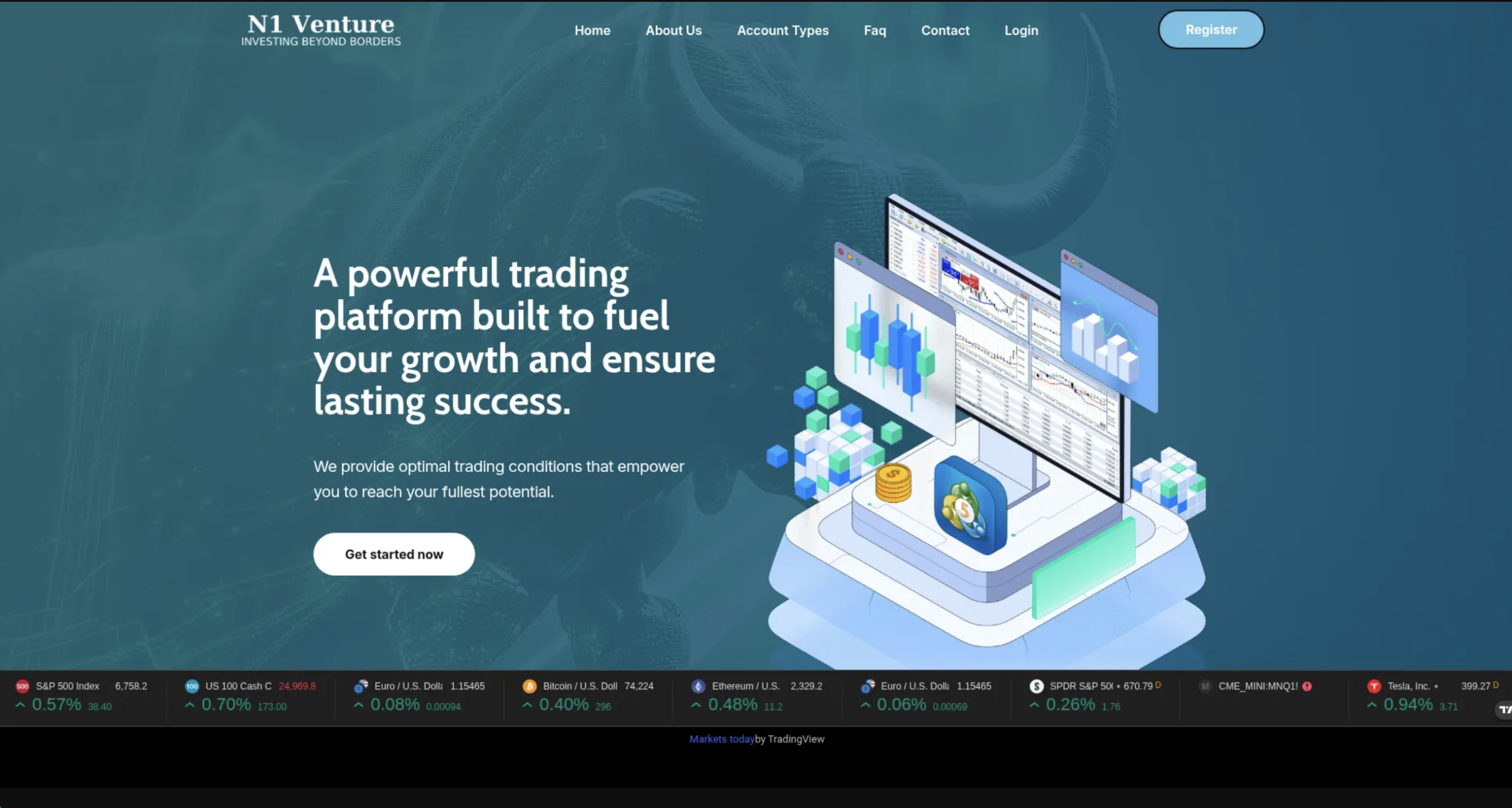 An image illustrating a caution sign with financial charts in the background, symbolizing the need for caution when evaluating platforms like N1-Venture.com.