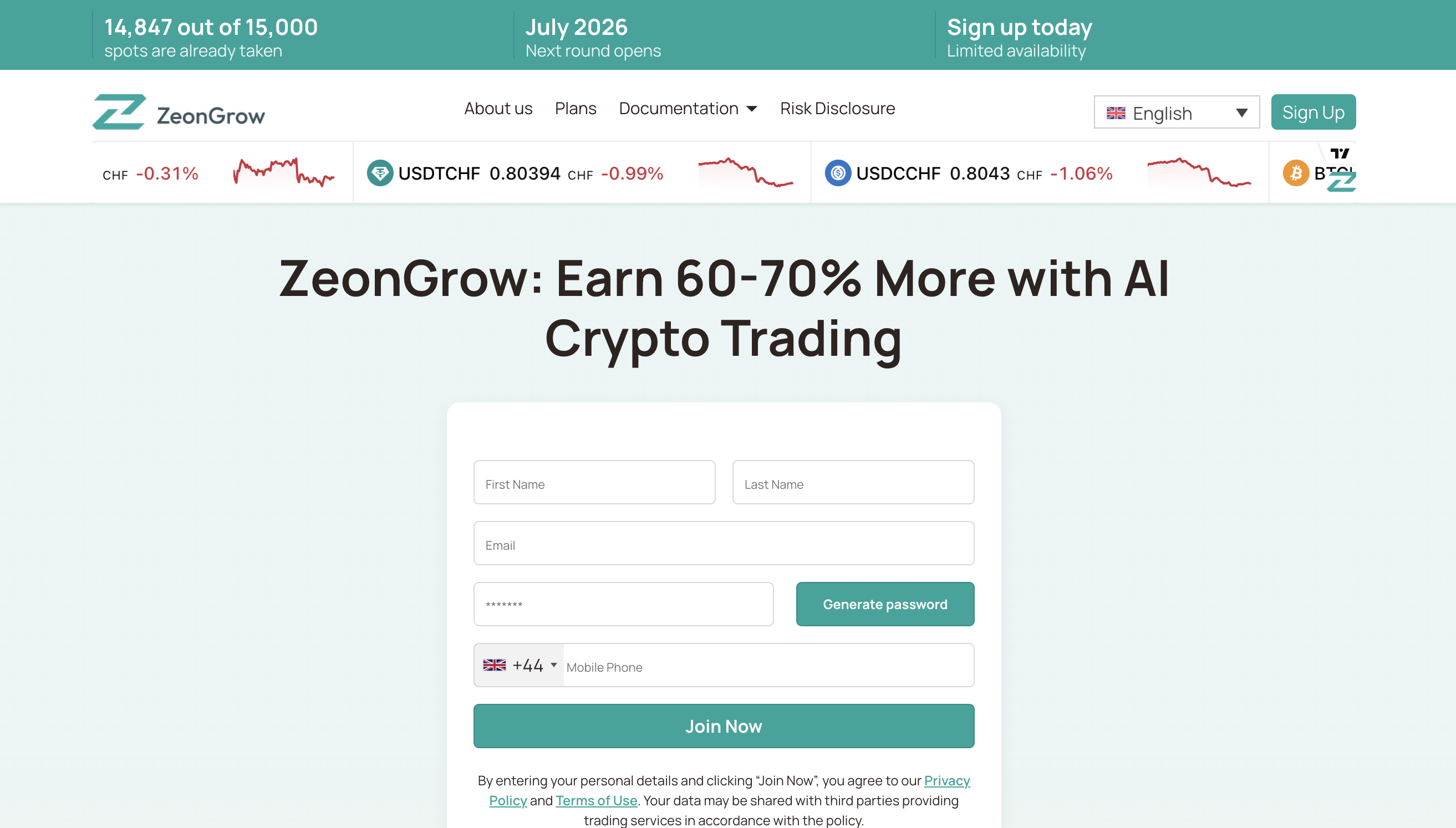 ZeonGrow.com ZeonGrow.com review highlighting platform risks and warning signs